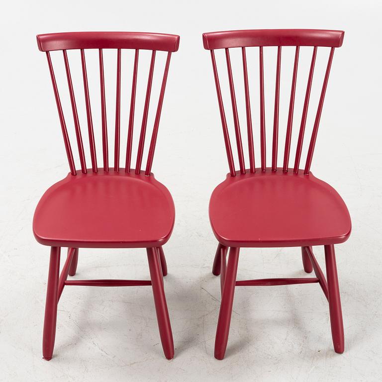 Carl Malmsten, a pair of 'Lilla Åland' chairs from Stolab, 1990.