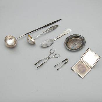 PARTI SILVER, 7 delar, total vikt ca 290 g.