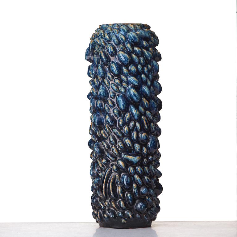 Axel Salto, a monumental stoneware "budding style" vase, Royal Copenhagen, Denmark 1959.