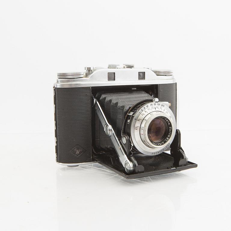 Mellanformatskamera Rolleiflex Franke & Heidecke 1950-tal med tillbehör.