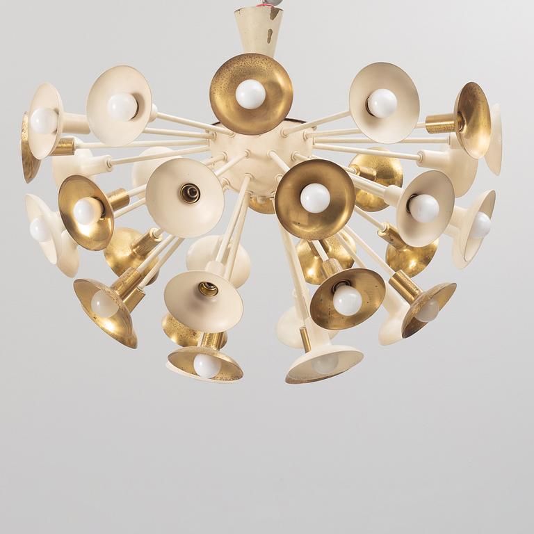 A model sputnik ceiling lamp, 1950's/70's.
