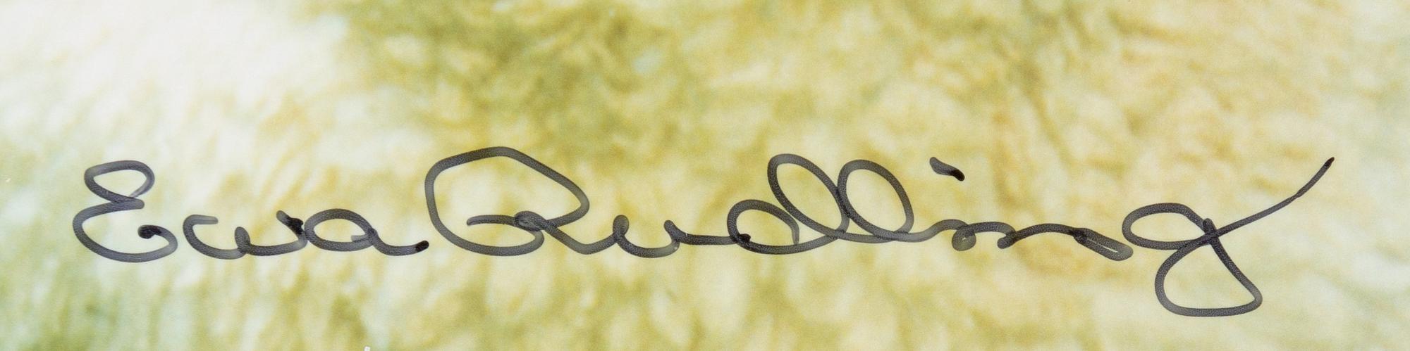 Ewa Rudling, fotografi, C-print, föreställande Yves Saint Laurent, signerat.