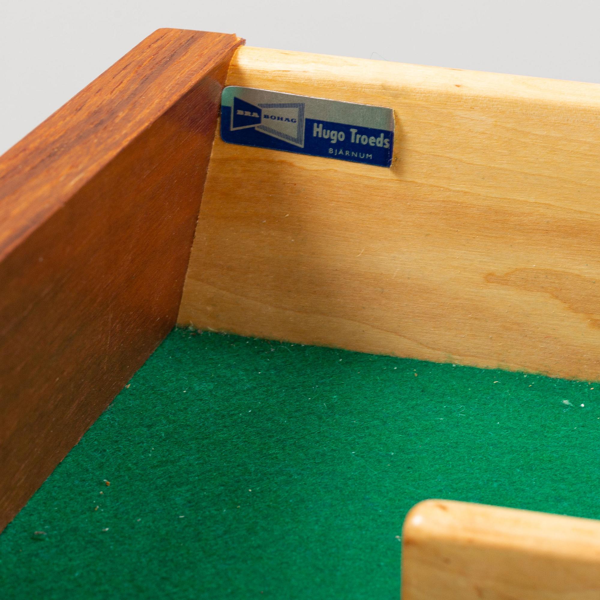 A teak sideboard designed by Nils Jonsson for Hugo Troeds Bjärum, second half of the 20th Century.