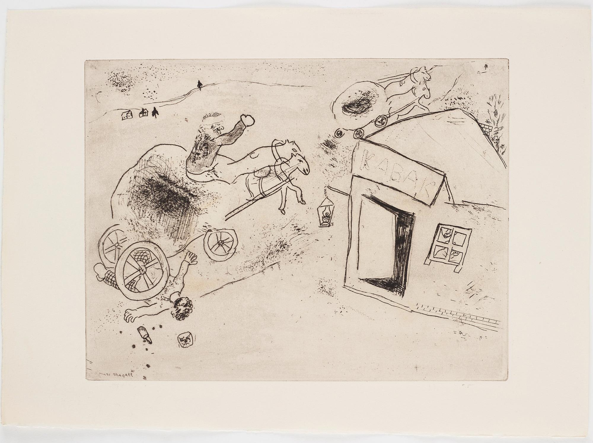MARC CHAGALL, 71 st etsningar ur upplagan om 285 exemplar på Arches/MBM/J. Perrigot-papper, 1923-1948.