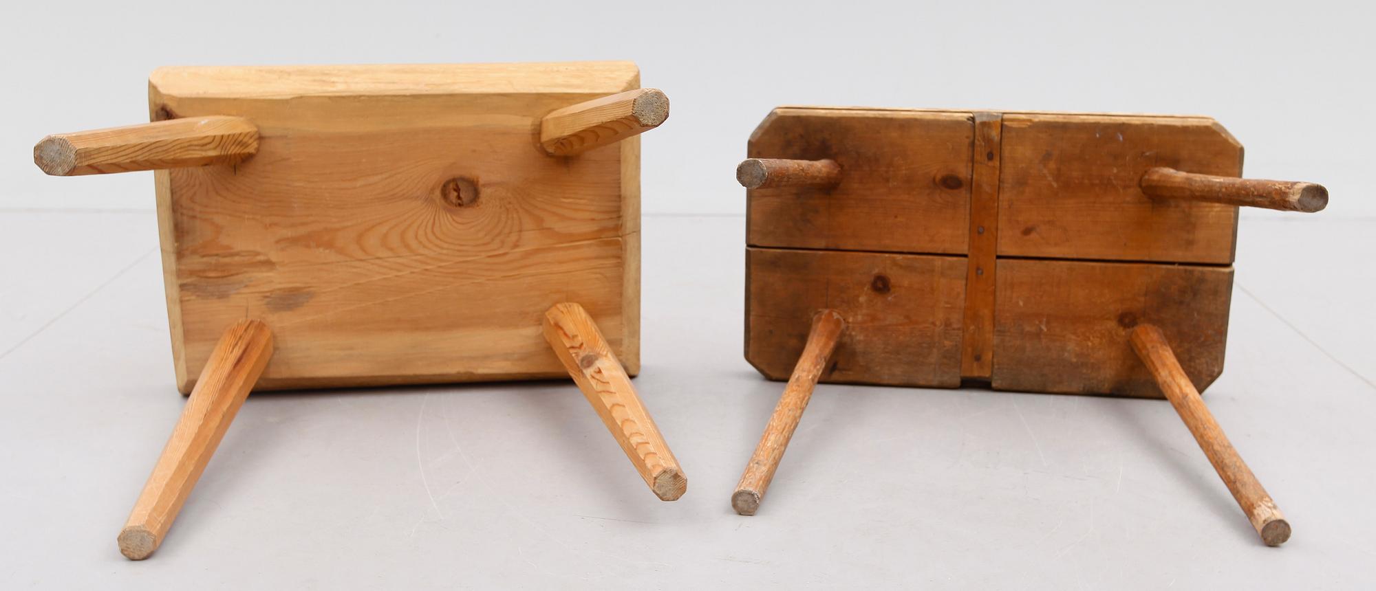 PALLAR, 2 st, allmoge, 1800-/1900-tal.