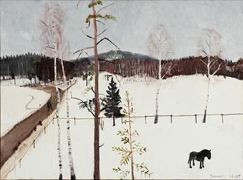 Claes Jurander, Winter Landscape in Klässbo.