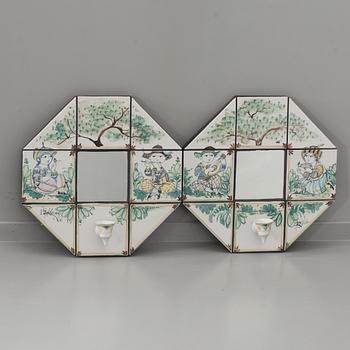 TWO BJÖRN WIINBLAD MIRRORS.