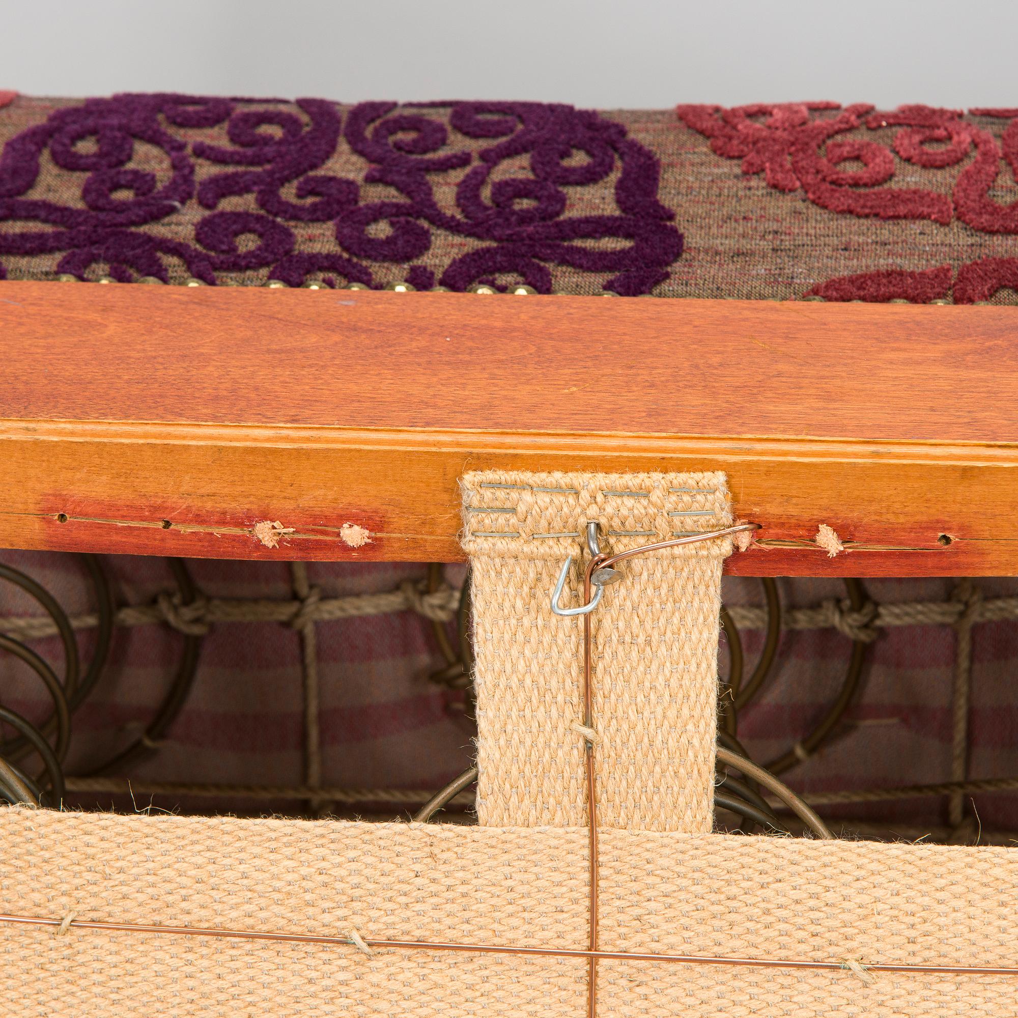 A 3-piece furniture suite, made to order for a private home, early 20th century.