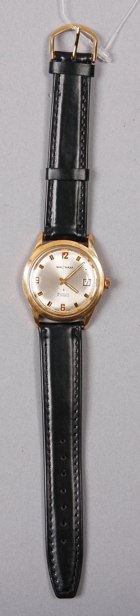 ARMBANDSUR, Waltham, 18k guld.