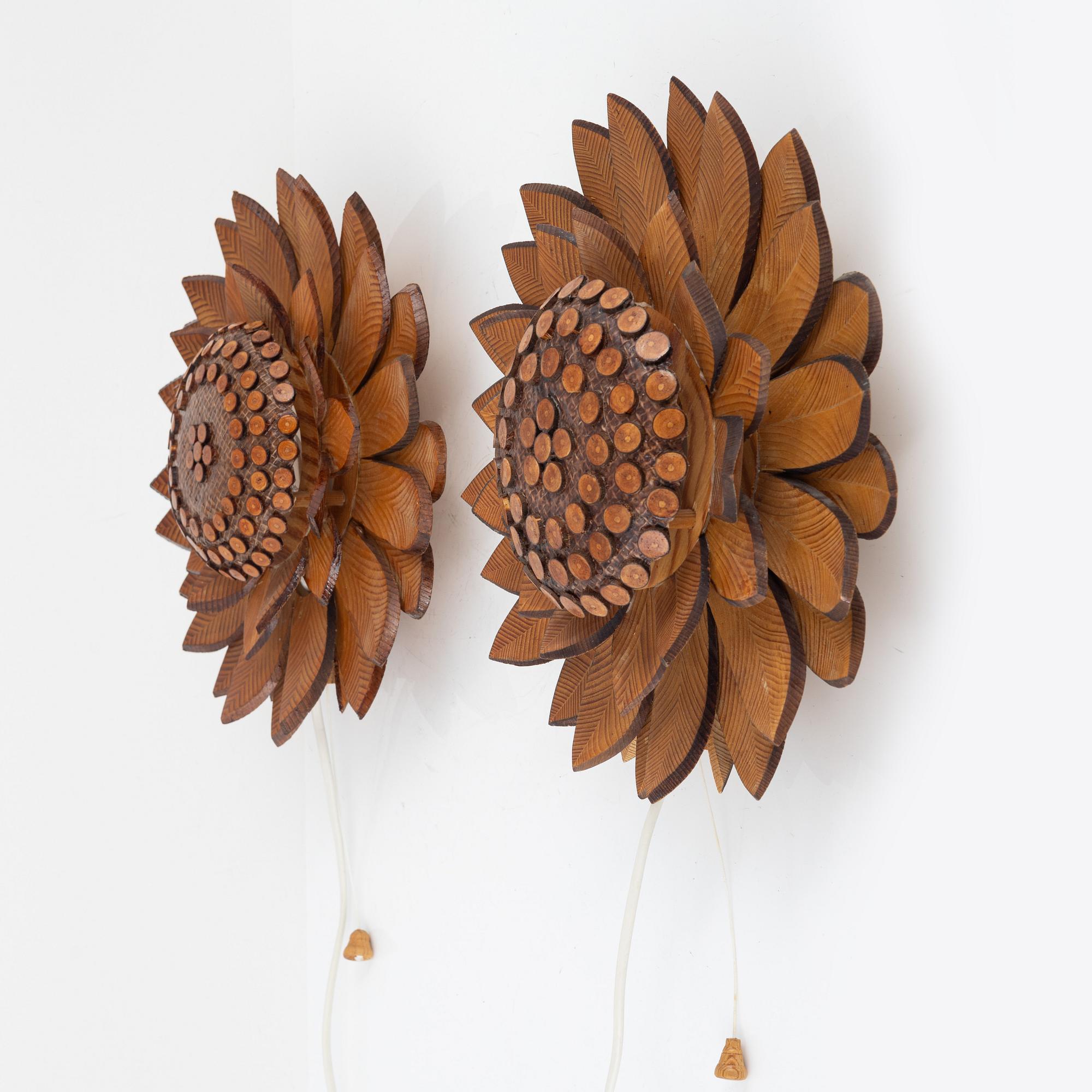 Vägglampor, ett par, Einar Karlsson, 1988-89.