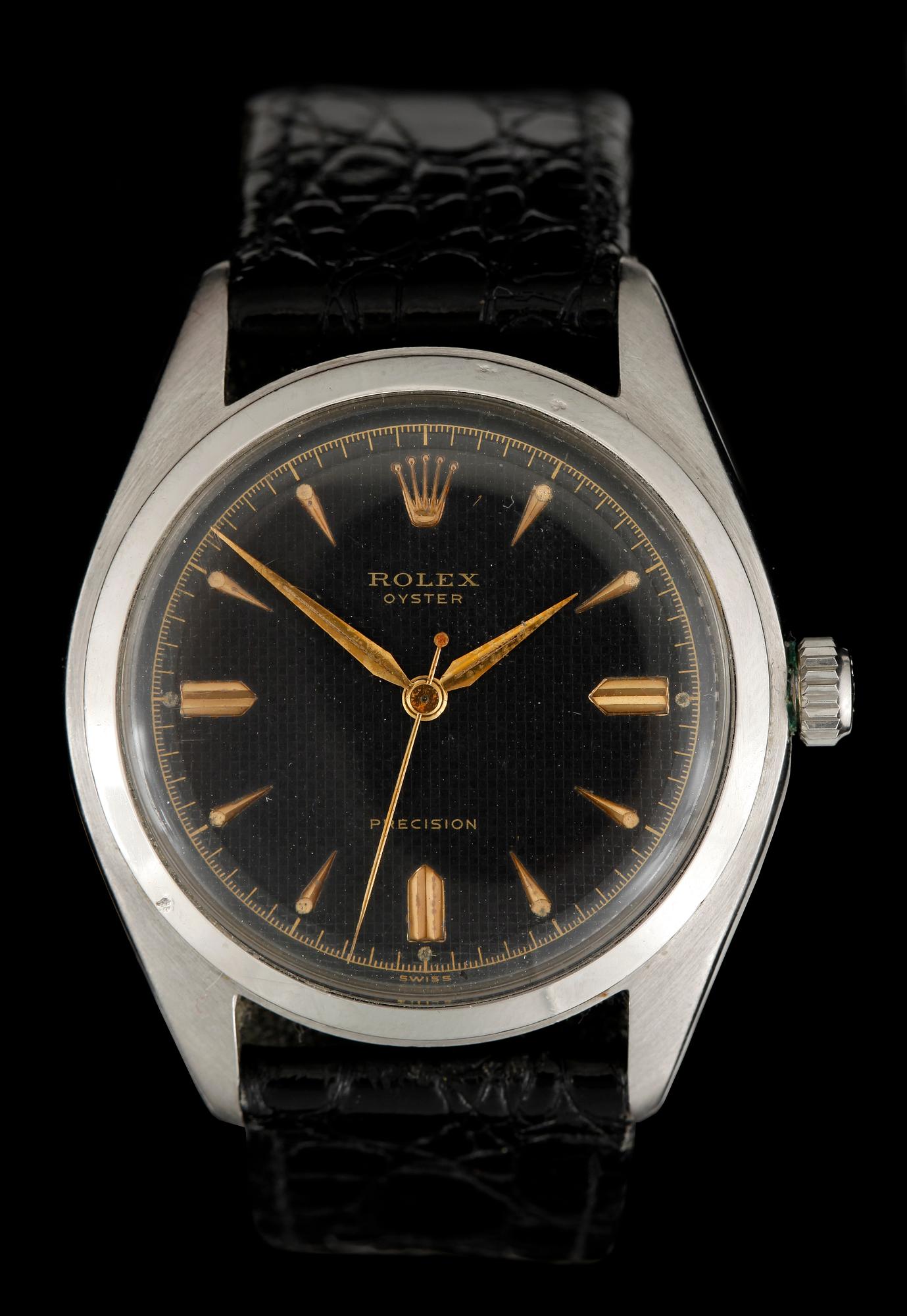 ARMBANDSUR, herr, Rolex Oyster, Precision, refnr 6024, stål, ca1950-tal.