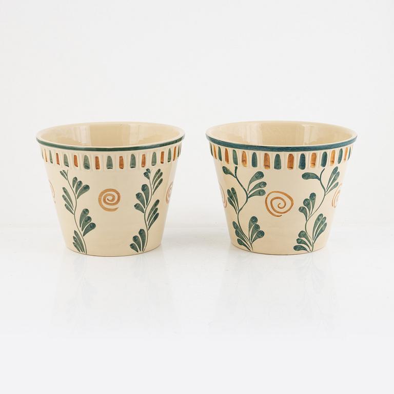Arthur Percy, a pair of 'Percy' planters, Gefle, 1920's.
