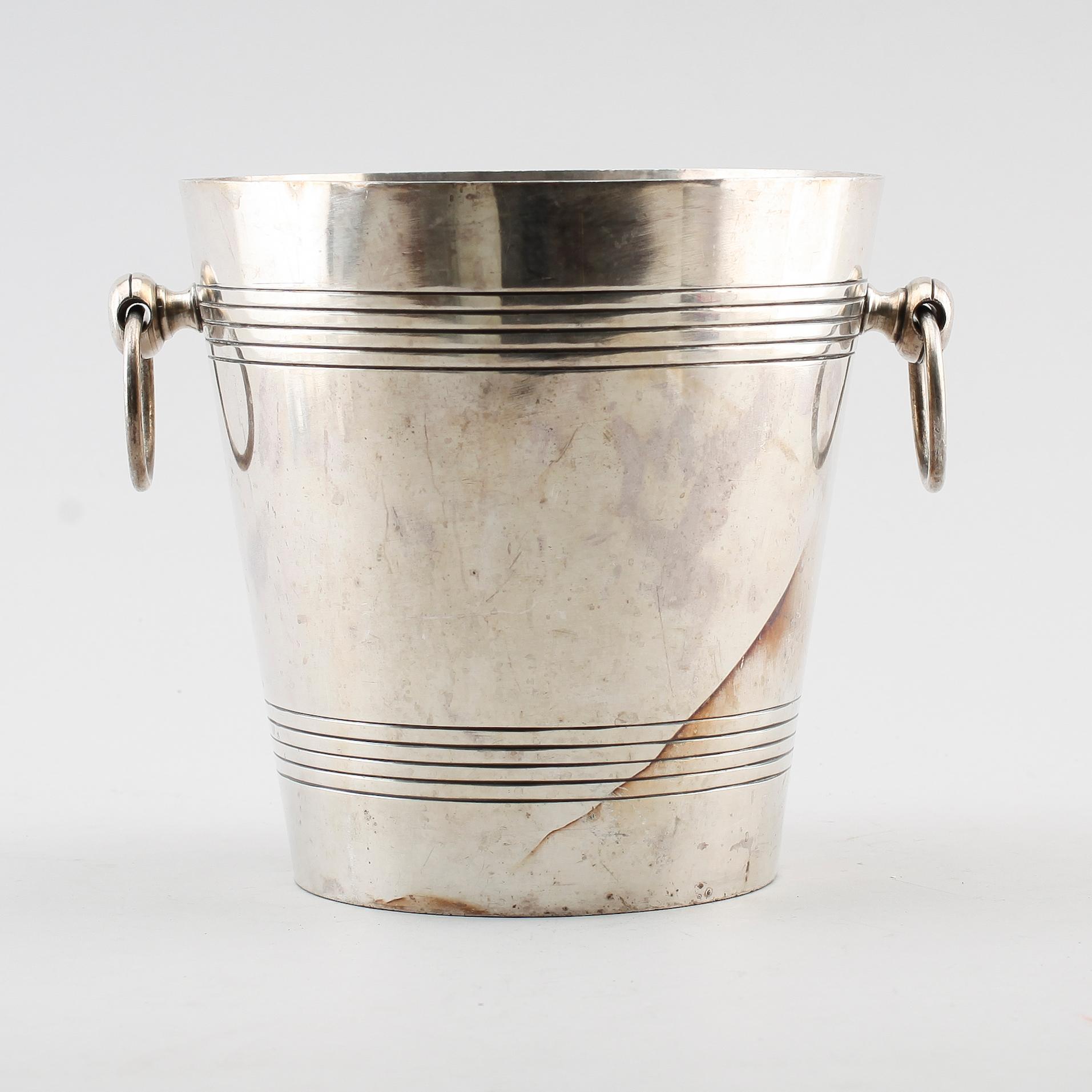 CHAMPAGNEKYLARE, nysilver, J. Galandet Co, 1900-talets första hälft.