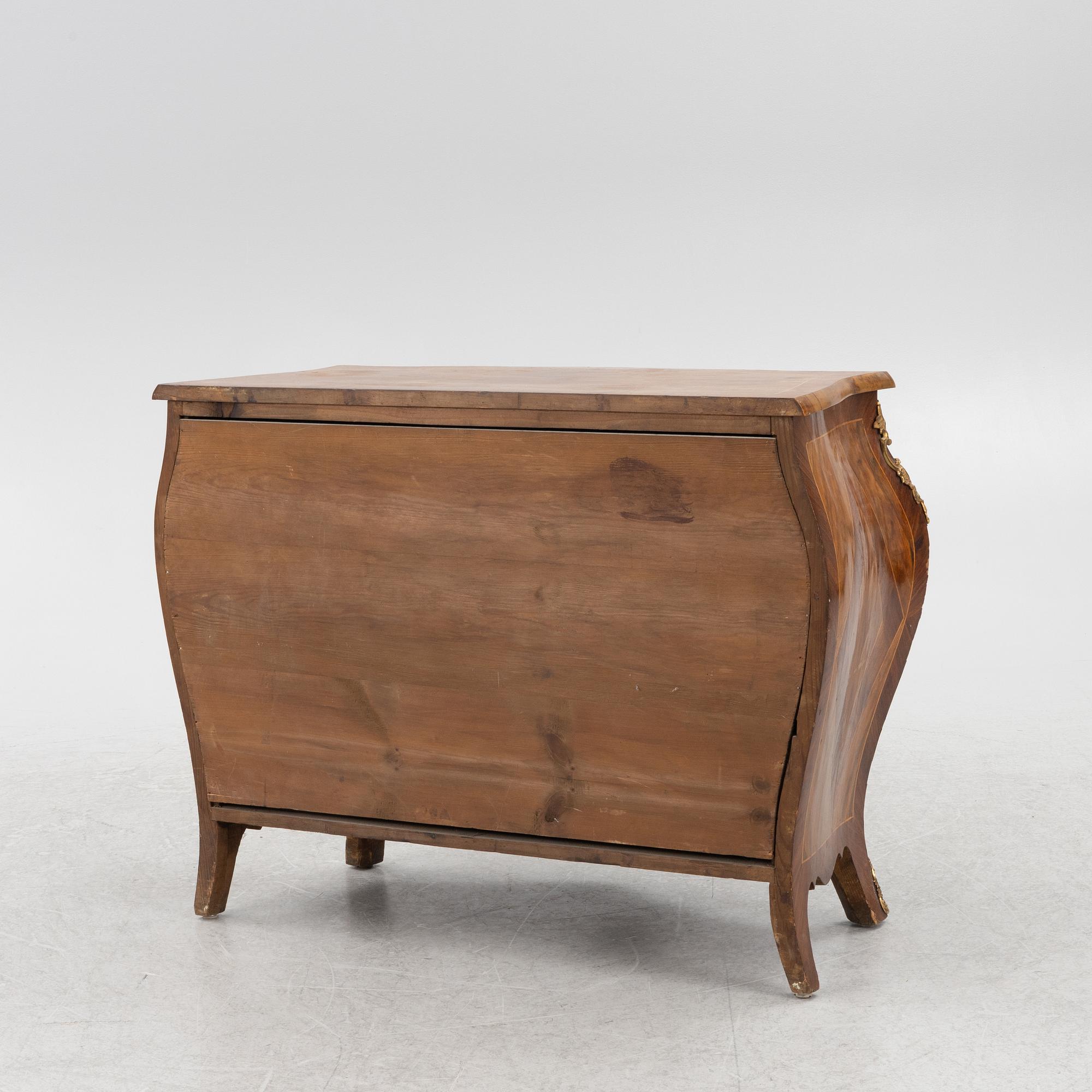 A Rococo chest of drawers, 18th century.