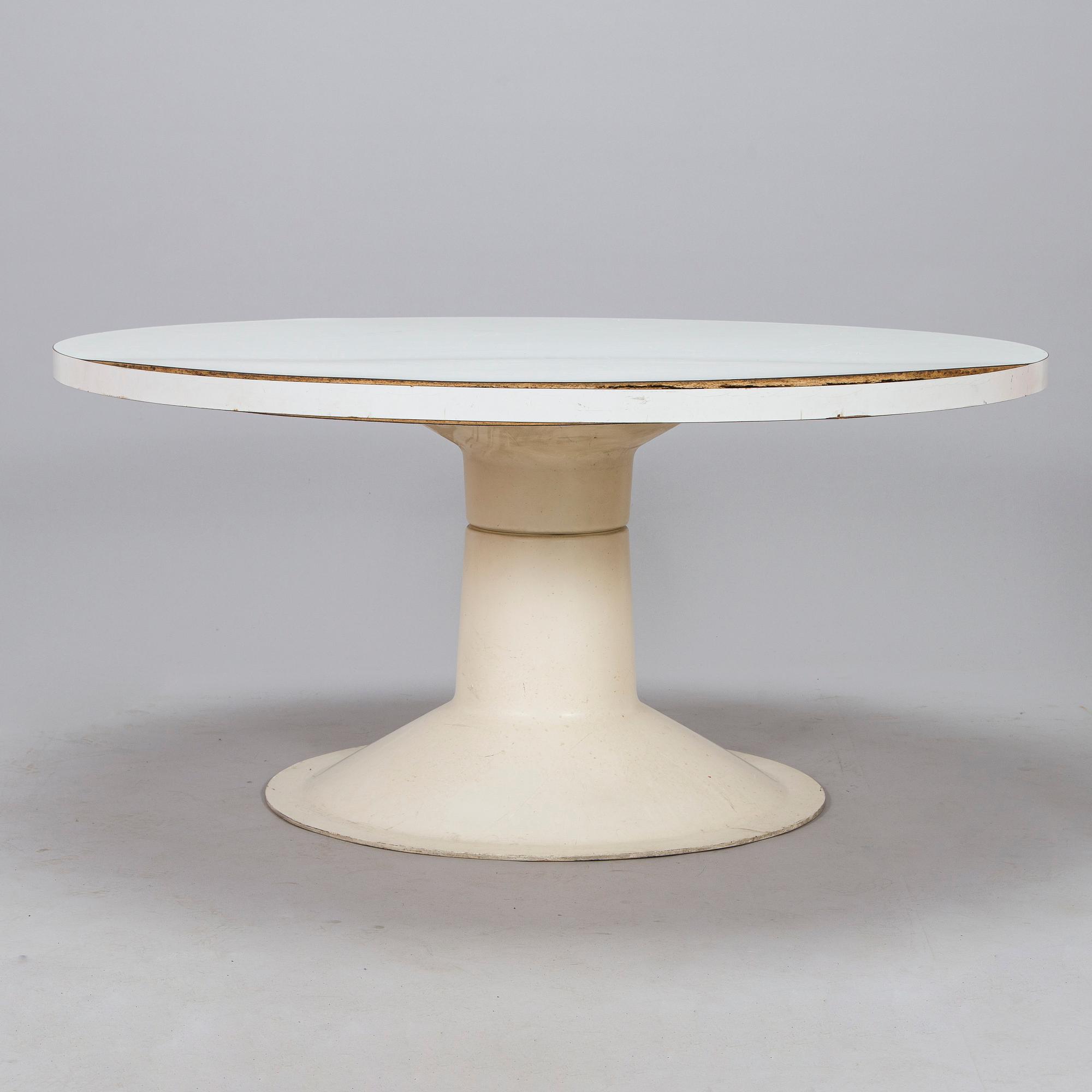 Yrjö Kukkapuro, pöytä "Saturnus" ja tuoleja, 4 kpl, "Junior", Haimi, 1960-luku.