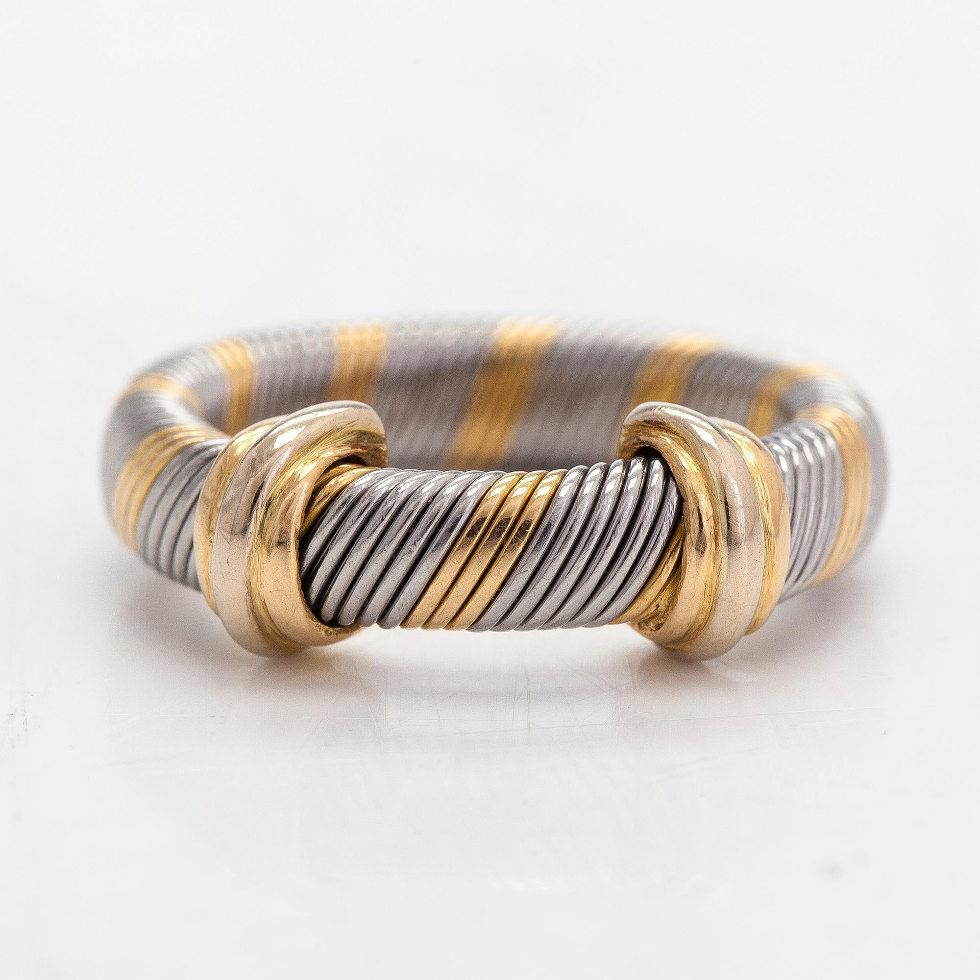 Cartier, ring, "Aurore",  18K guld och stål.