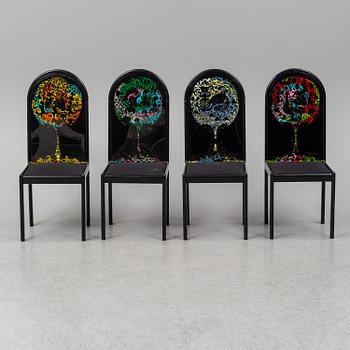 BJÖRN WIINBLAD, a five-piece dining suite from Rosenthal, Germany, 1976. Printed signature, numbered 112/300.