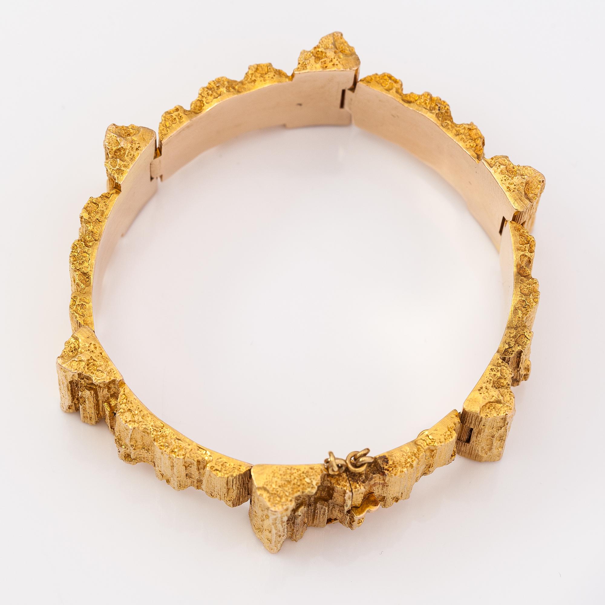 Björn Weckström, A 14K gold bracelet "Mystica". Lapponia 1973.