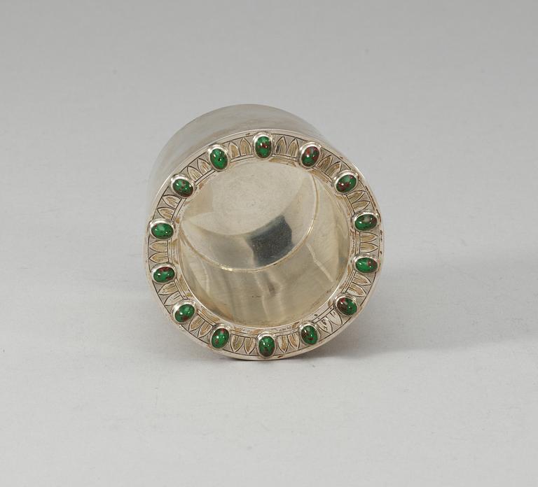 A WA Bolin silver vase, Stockholm 1948.