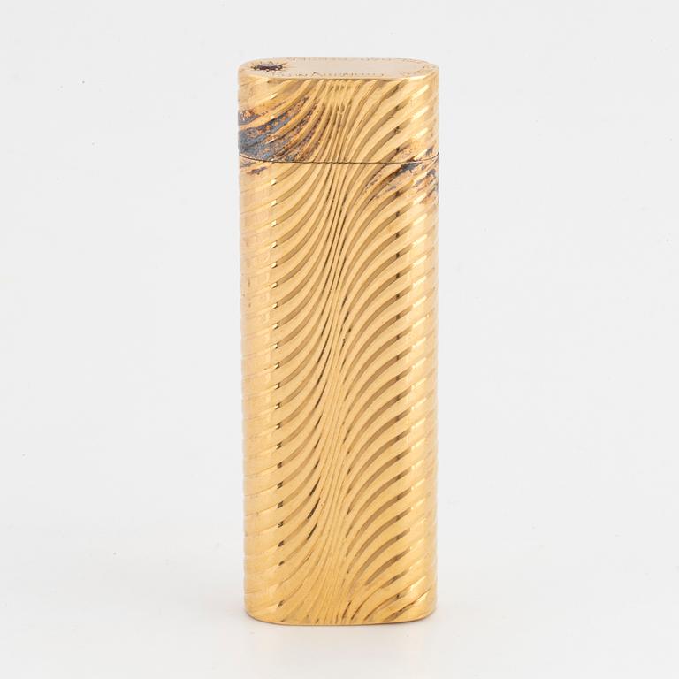 Cartier lighter ,with case 18K gold, Elon Arenhill.
