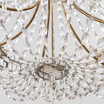 An Empire style chandelier, second half of the 20th century.