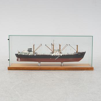 A scale ship model of M/S 'Taurus' 1960.