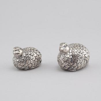 GUCCI, salt och pepparkar, metall, 1900-talets andra hälft.