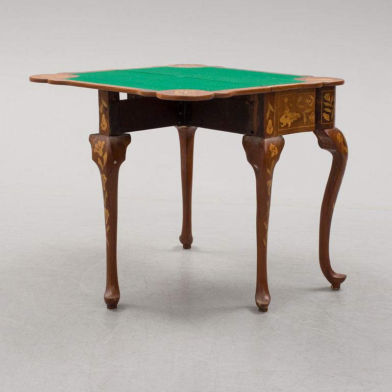 A CARD TABLE, Louis XV, probably Holland. 18th century.