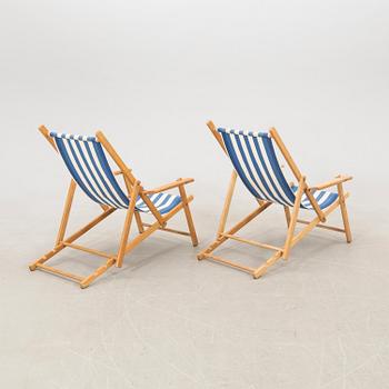 Sun loungers a pair.