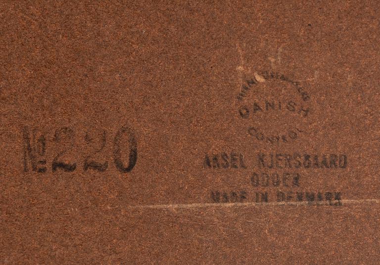 AKSEL KJERSGAARD, a rosewood mirror and chest of drawers from Odder, Denmark, 1960's.