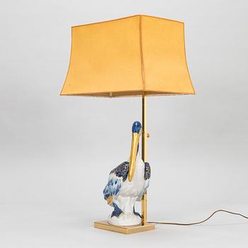 Bordslampa, modell 2184 Societa Porcellane Artistiche, Italien 1900-talets senare hälft.