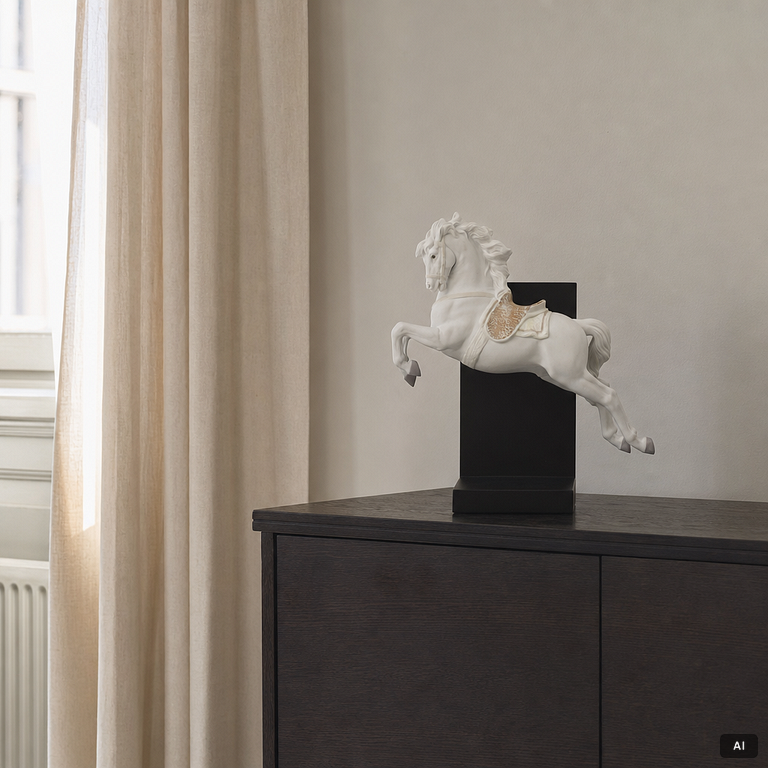 Lladró, figurin, "Horse on pirouette", Spanien.