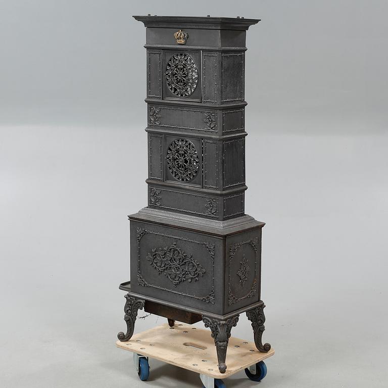 Kamin, gjutjärn, 1900-talets första hälft.