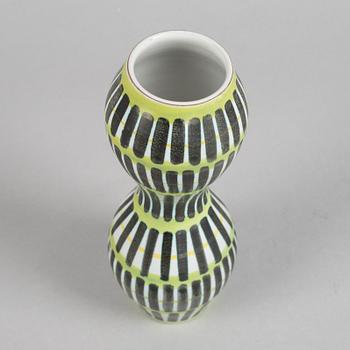 Stig Lindberg, a faience vase, Gustavsbergs studio.