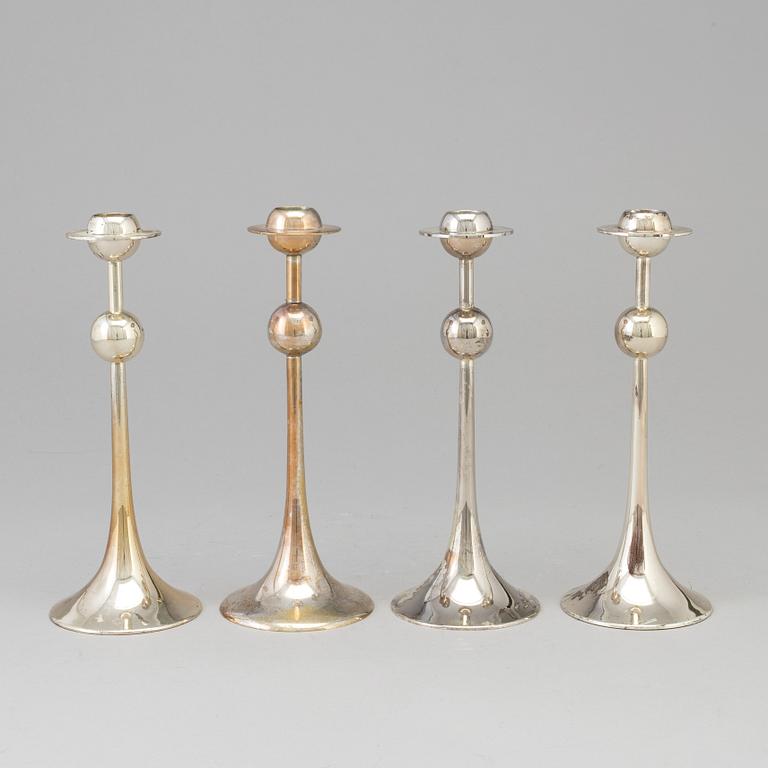 Four 'Saturnus' candlesticks by Kjell Engman for Gense.