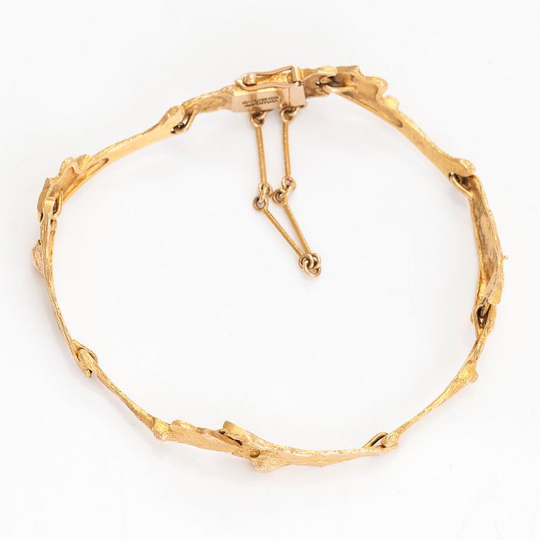 Björn Weckström, rannekoru, "Maariankämmekät"", 14K kultaa.