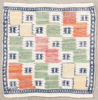 Märta Måås-Fjättreström, textile, "Lövendal", tapestry on linen foundation signed approx. 36x36 cm.