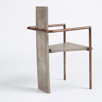 Jonas Bohlin, a 'Concrete' armchair, Källemo, Värnamo, Sweden post 1981.