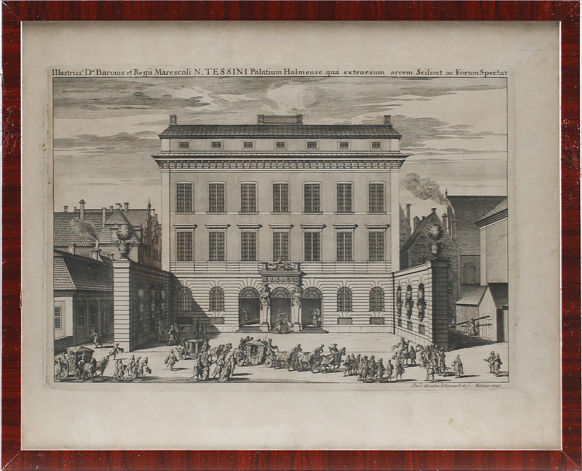 KOPPARSTICK, 6 st, ur Suecia Antiqua et Hodierna, 1800-tal.