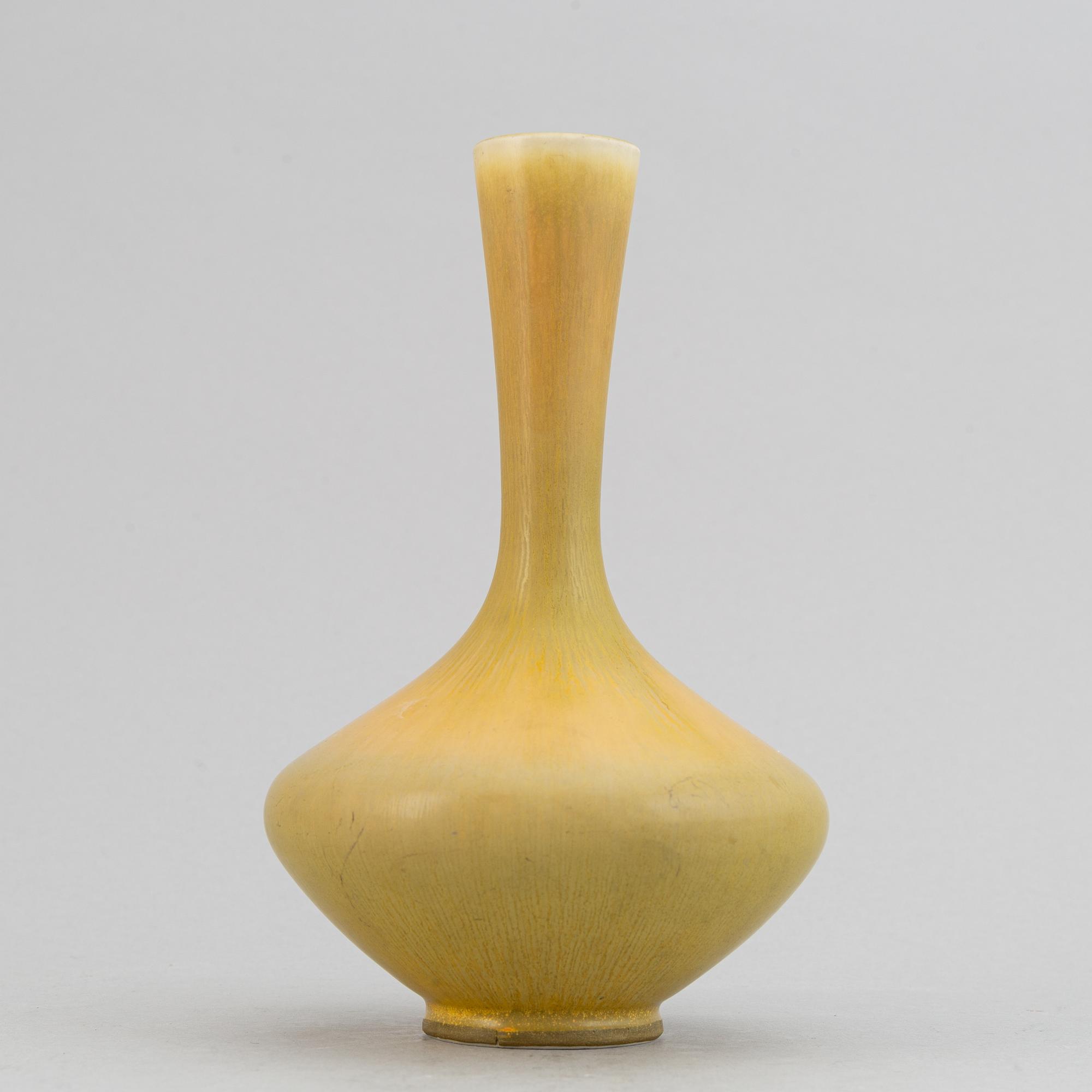 Berndt Friberg, a stoneware vase, Gustavsberg studio, Sweden 1965.