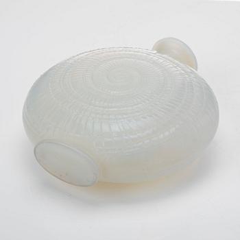 René Lalique, a moulded opalescent "Escargot" glass vase, France 1920-30's, model no 931.