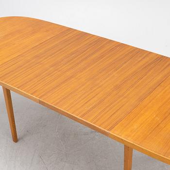 Bertil Fridhagen, a dining table and six "Reno" chairs, Svenska Möbelfabrikerna, Bodafors, Sweden, 1950's/60's.