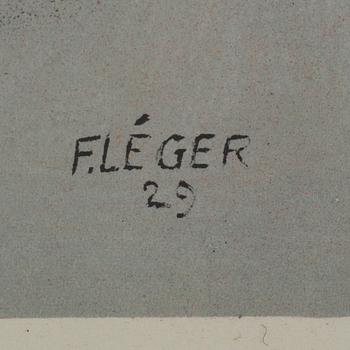 FERNAND LÉGER, färglitografi, ur Derrière le Miroir 79-80-81, 1955, signerad i trycket.