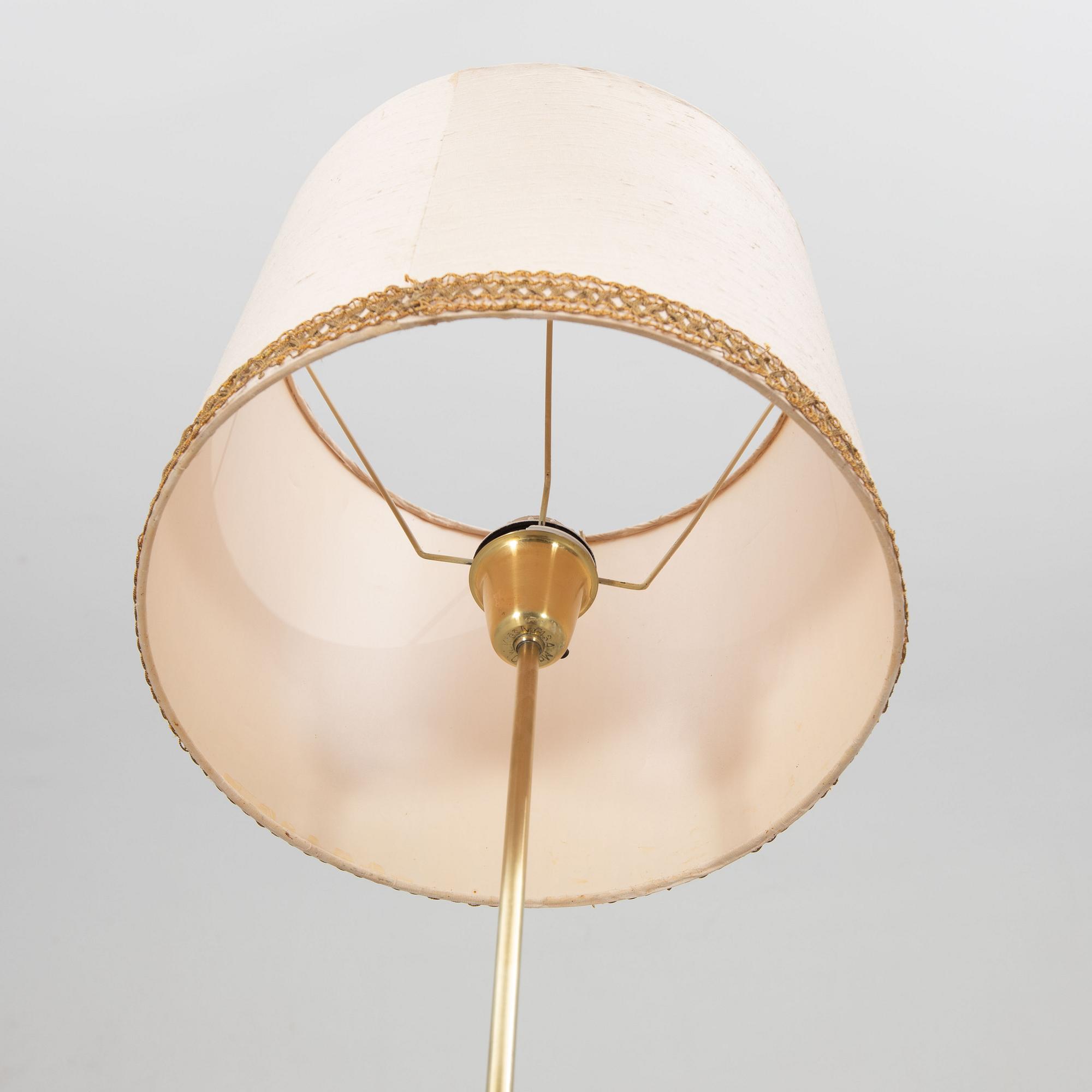 Floor lamps, a pair, mid-20th century.