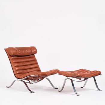 Arne Norell, an 'Ari' easy chair and ottoman, Norell Möbel AB, Sweden.
