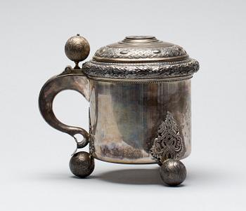 DRYCKESBÄGARE, silver, GAB, Stockholm, 1923. Vikt 1000g.