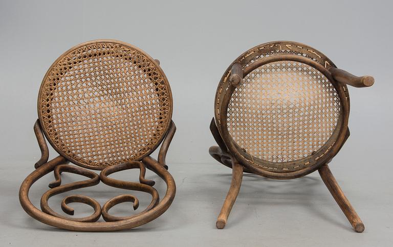 STOLAR, 2 st, troligen Thonet, 1900-talets början.