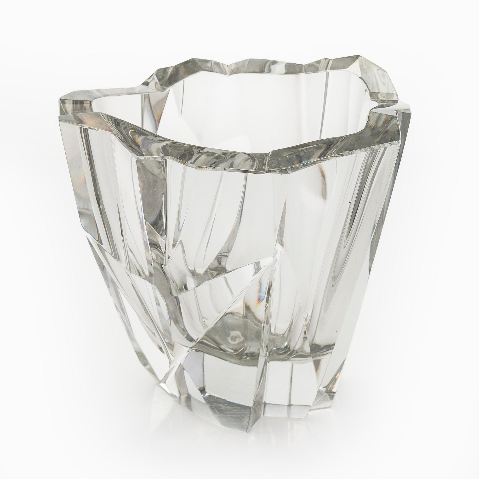 Tapio Wirkkala, vas, "Isberg", signerad Tapio Wirkkala Iittala 57.