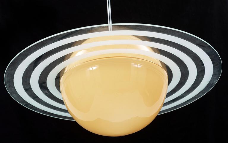 TAKLAMPA, "Saturnus", 1900-tal. Höjd ca 58 cm.