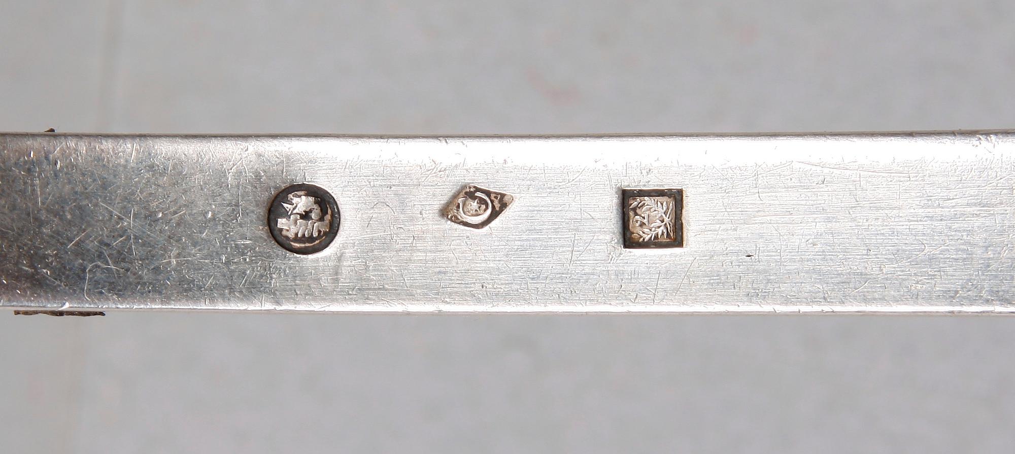 SOPPSLEV, silver, belgiska importstämplar, 1814-31.